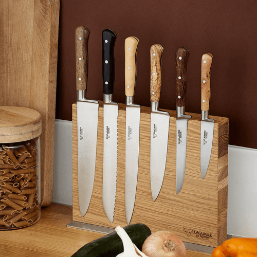 Image showing the Magnetic Oak Knife Block (Empty) product.