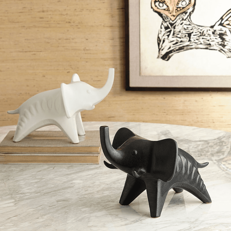 Elephant Menagerie, 34cm, White
