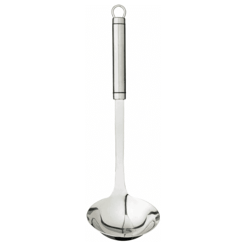 Image showing the Oval Handled Gravy ladle, 33cm, stainless steel product.
