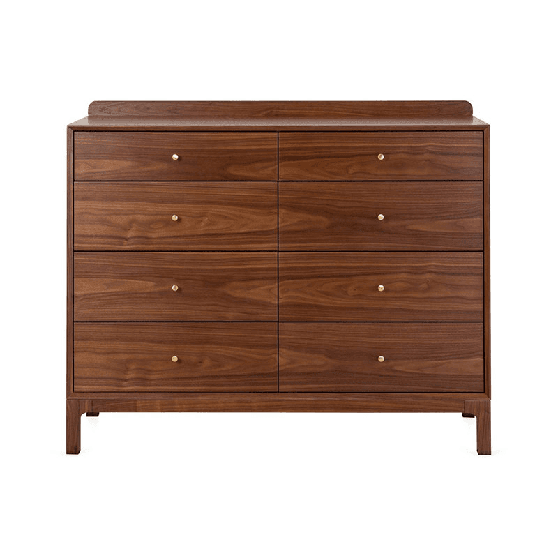 Artie Eight Drawer Chest, H106 x W130cm, Walnut
