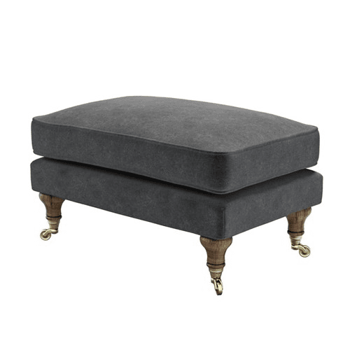 Bluebell Medium rectangle footstool, H47 x W80 x D47cm, Armour