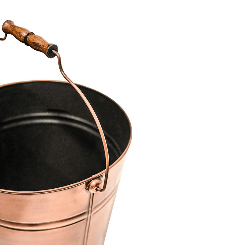 Fireside Kindling Bucket, H30cm, Copper
