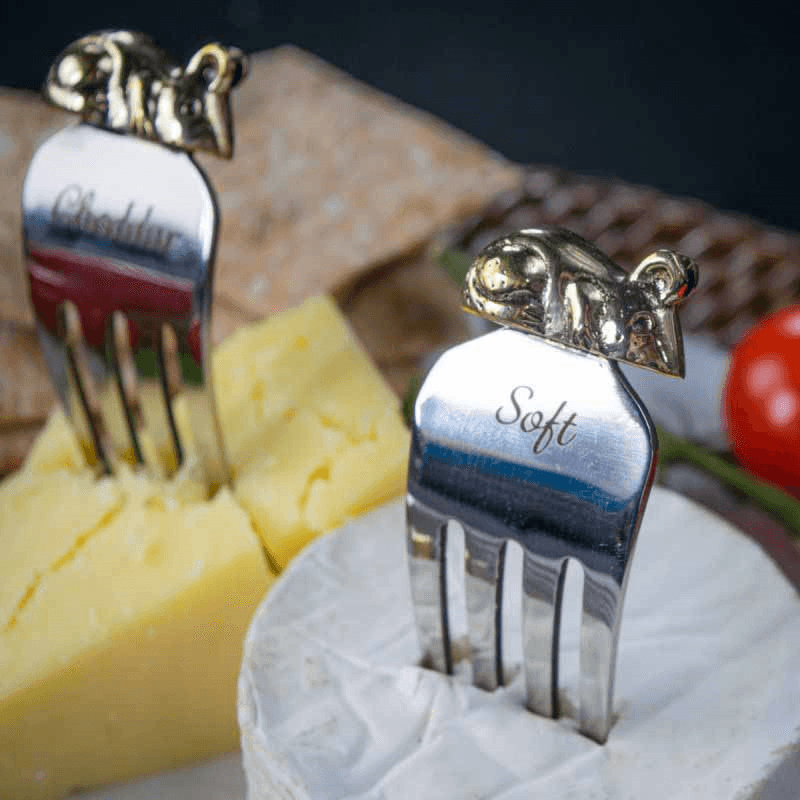 Mouse Cheese Marker Set, Silver