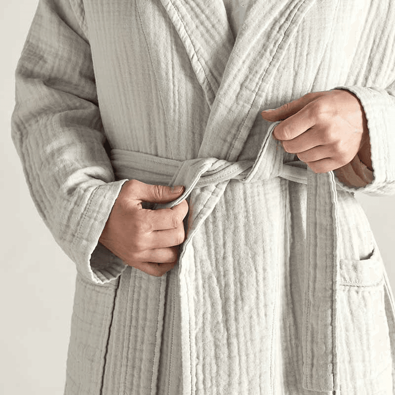 The Dream Cotton Robe, Extra Small, Clay