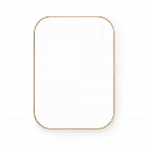 Image showing the Outlook 55 Rectangular Wall Mirror, Oak product.