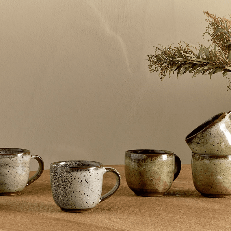 Cam Set of 2 Coffee Mugs, 350ml, Mocha