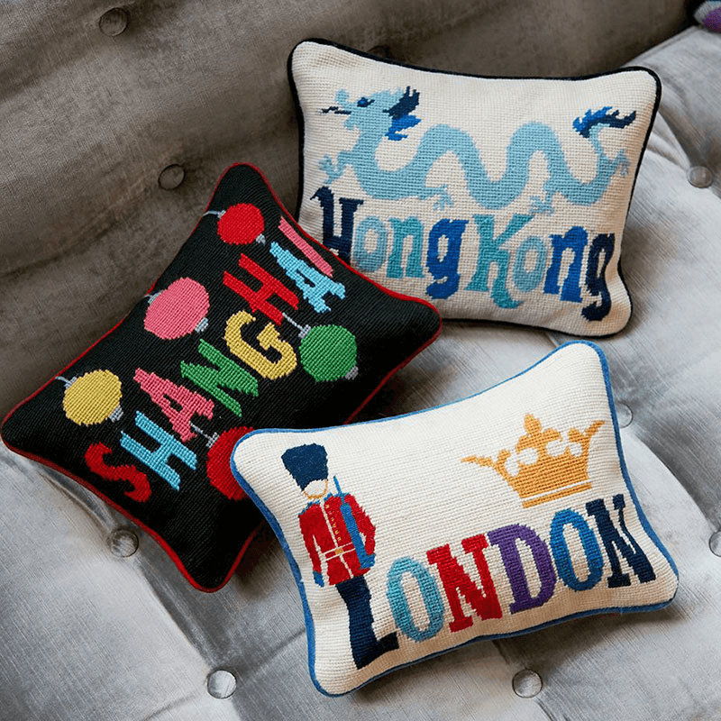 London Cushion, 30.5 x 23cm, Multi