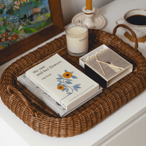 Image showing the Mini Chunky Tray, Teak product.