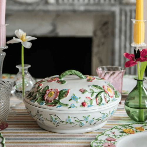 Image showing the Giardino Lidded Serving Dish, H10 x W24 x D24cm, Multi product.