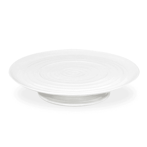 Image showing the Ceramics Footed cake plate, 32 x 6cm, White product.