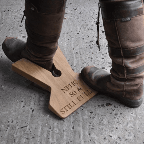 Image showing the Personalised boot jack, 31 x 24 x 3.5cm, Oak product.