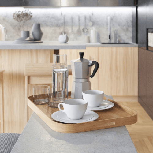 Image showing the Bellhop 558 Rectangular Tray, Oak product.