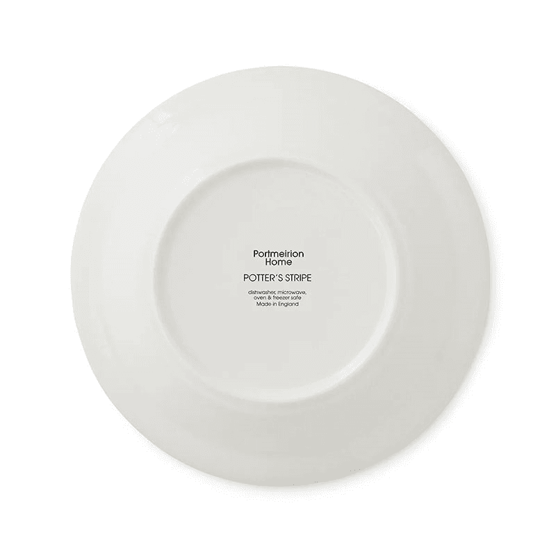 Potter's Stripe Set of 4 Soup Plates, D21cm, Green