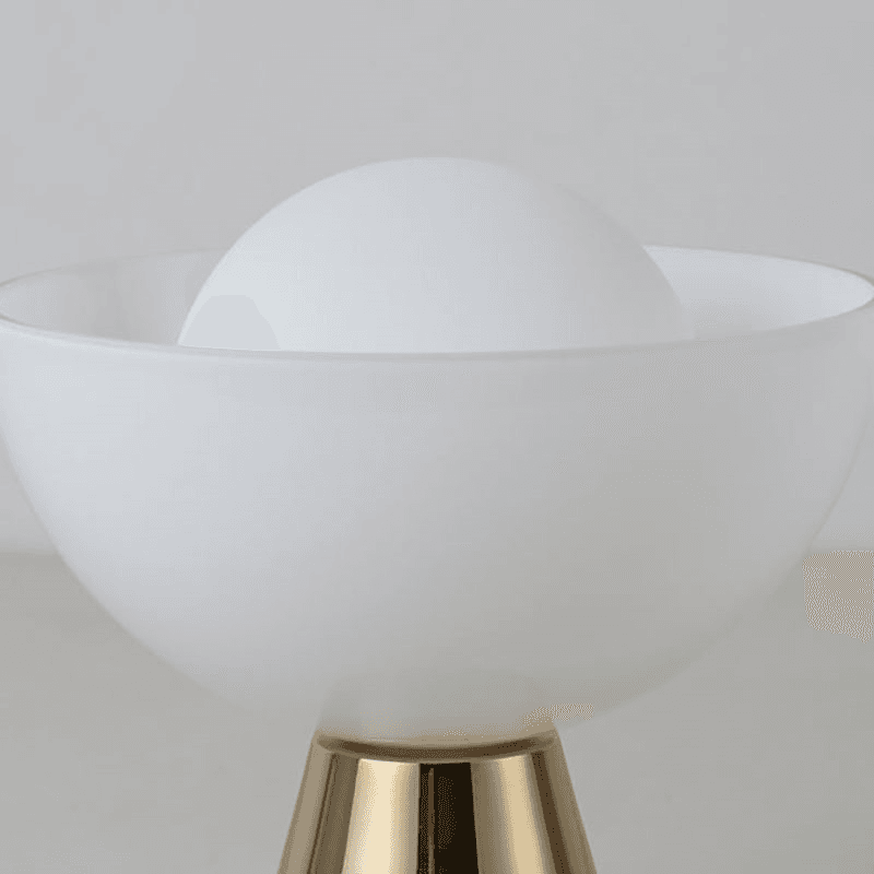 Dome Cordless Table Lamp, H22cm, Brass