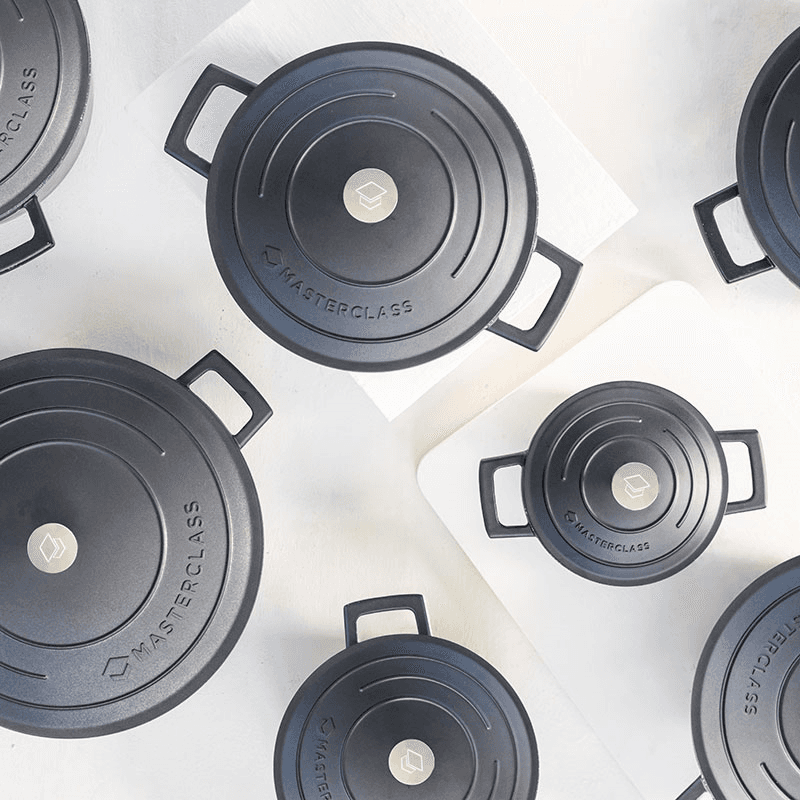 Cast Aluminium Casserole Dish, 2.5L, Black