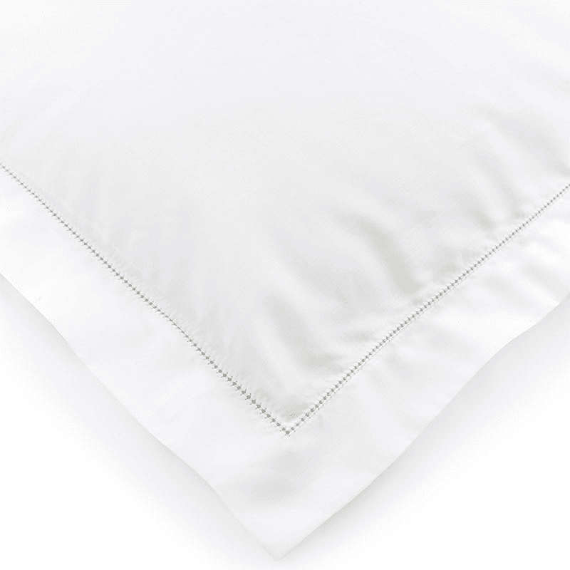 Porto Hemstitch Pair of Oxford Pillowcases, Standard, Straw