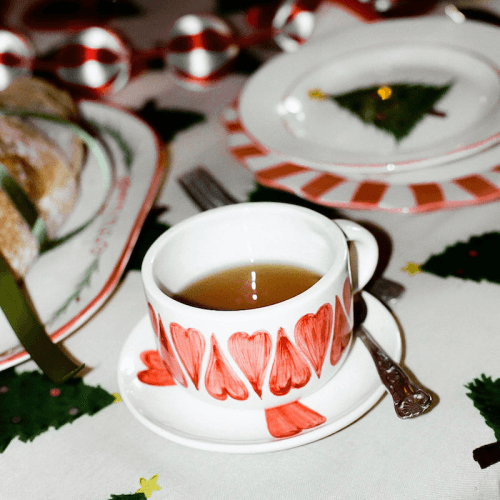 Image showing the Classic Love Cappuccino Mug, 500ml, Red product.