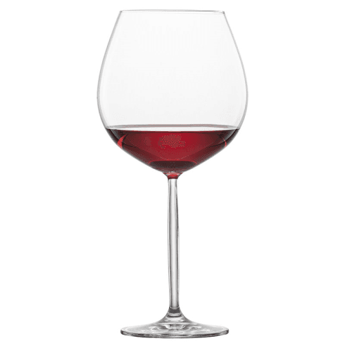 Image showing the Muse Set of 4 Burgundy Glasses, 840ml, Clear product.