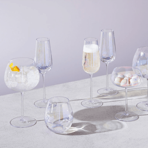 Image showing the Pearl Red Wine Glasses Set of 2, Mother of Pearl product.