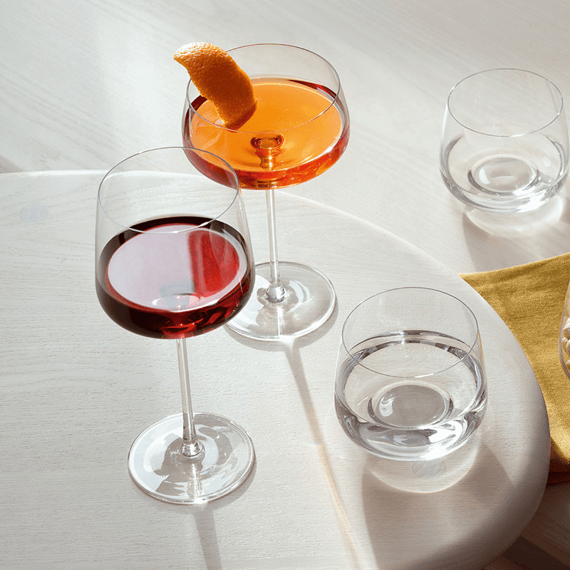 Metropolitan Set of 4 Wine Glasses, 400ml, Clear