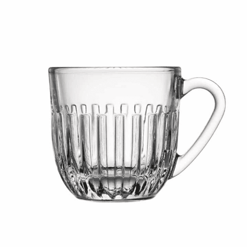 Ouessant Set of 6 Espresso Mugs, 90ml, Clear