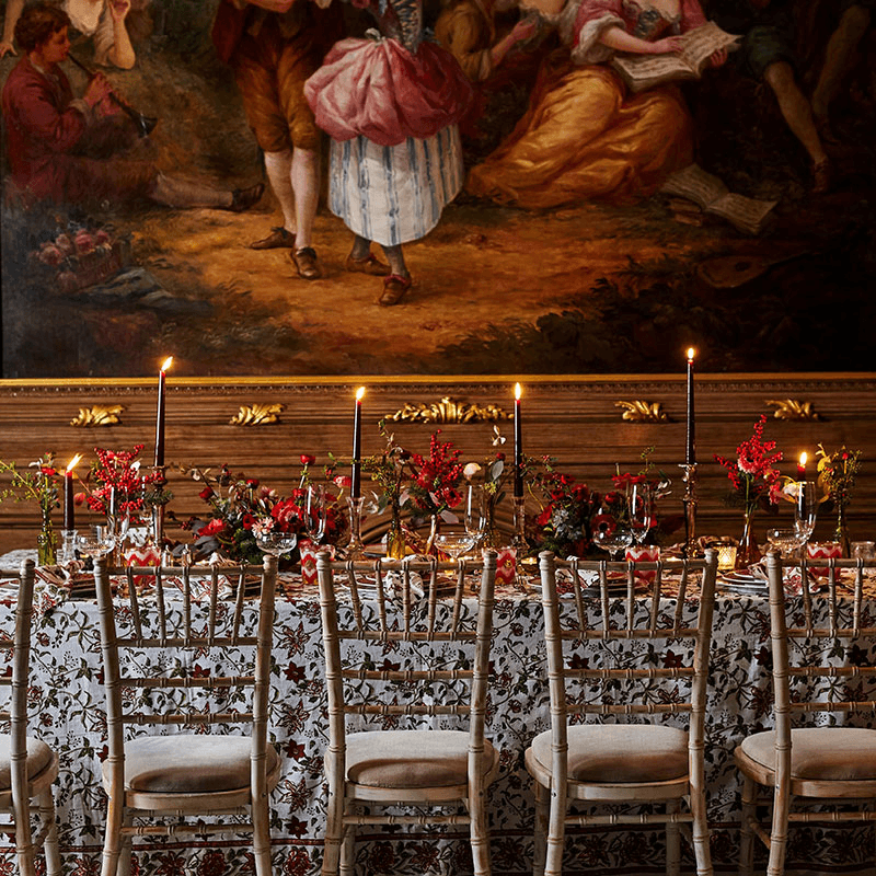 Allegra Tablecloth, 145 x 310cm, Red