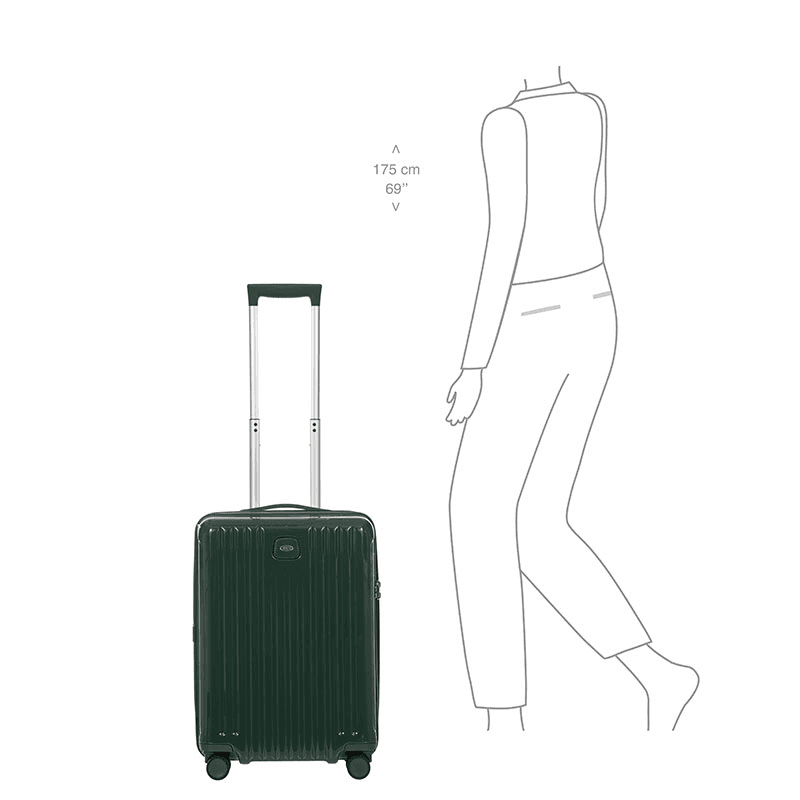 Positano Carry-on Suitcase, H55 x L38 x W23cm, Emerald
