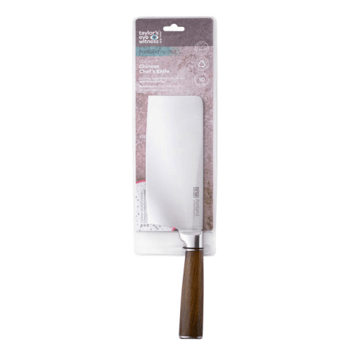 Image showing the Portland Chinese Chef's Knife, 16.5cm, Walnut product.