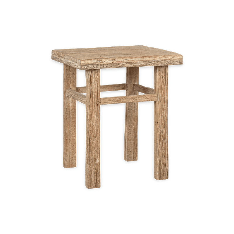 Ibo Reclaimed Wood Side Table, Natural
