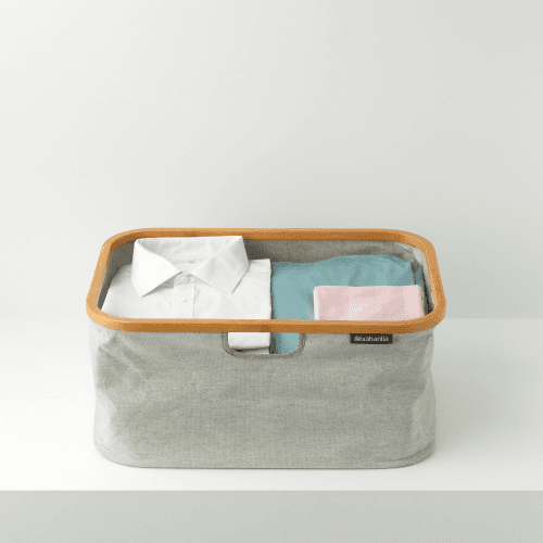 Image showing the Foldable Laundry Basket, 40 Litre, Grey product.