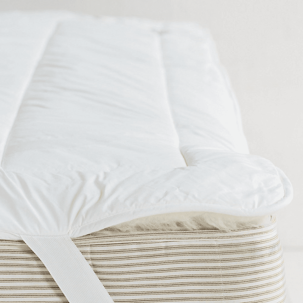 Luxury Reversable Mattress topper double, White