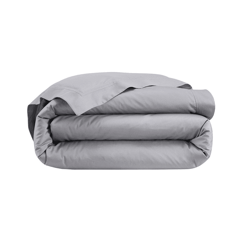 Triomphe - 300 Thread Count Cotton Sateen King duvet cover, 240 x 220cm, Platine