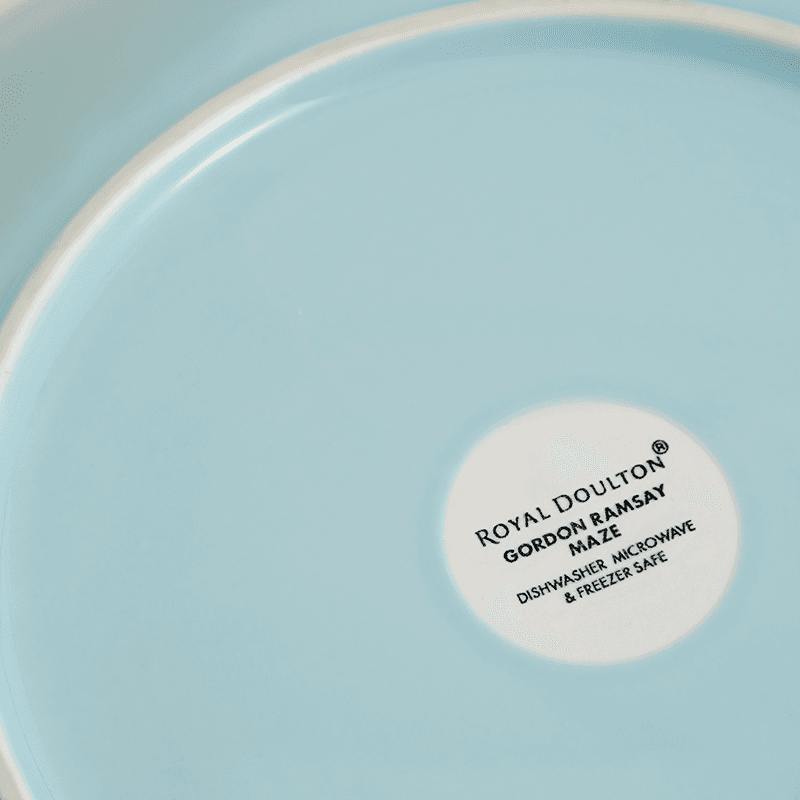 Gordon Ramsay Maze Set of 4 Plates, D28cm, Blue
