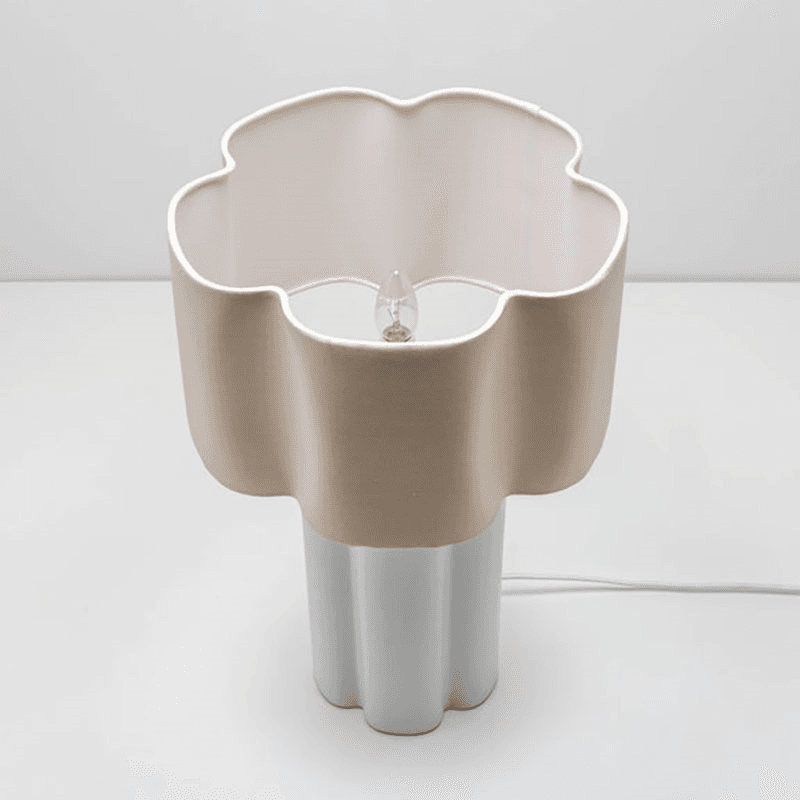 Flower Table Lamp, H54cm, Opal