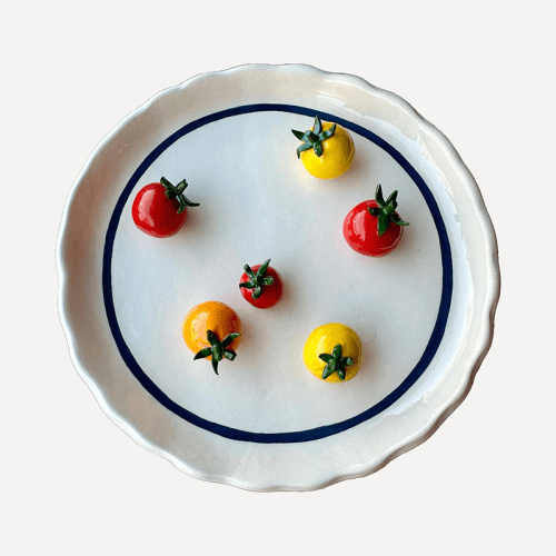 Image showing the Minnie-Mae Studio Cherry Tomato Plate, D22cm, Multi product.