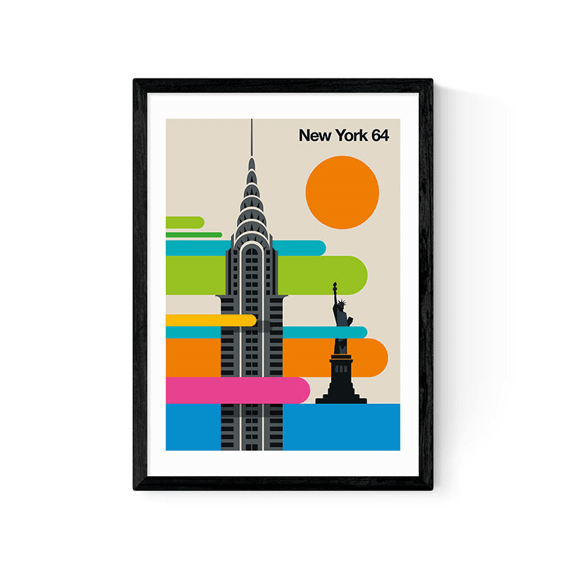Bo Lundberg New York 64 Framed Print, 63 x 45cm, Multi