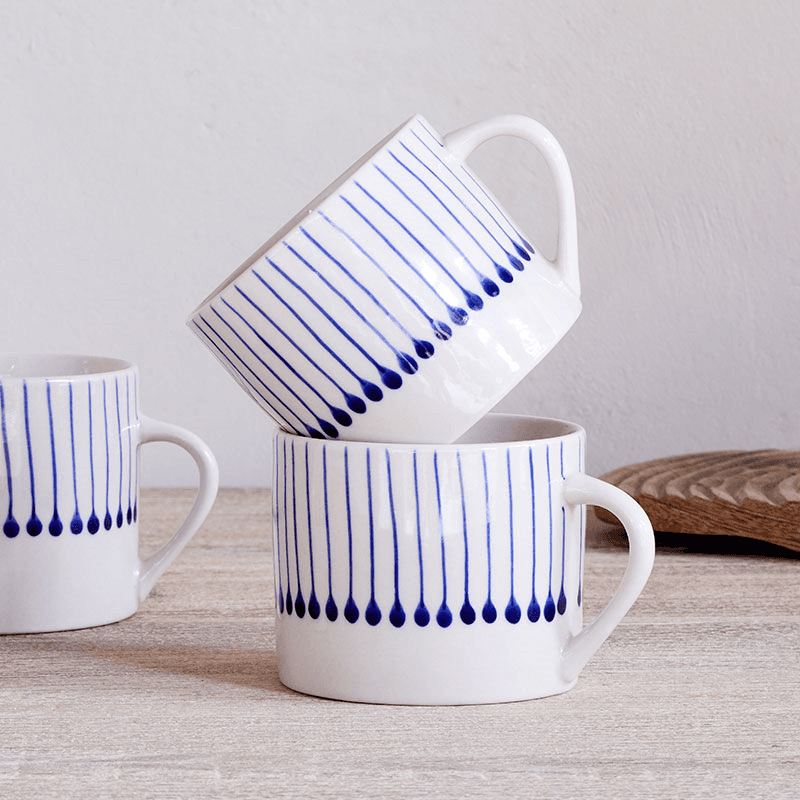 Iba Set of 2 Mugs, 200ml, Indigo