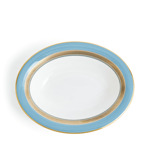 Image showing the Helia Oval Dish, L20 x W25cm, Mint Green product.