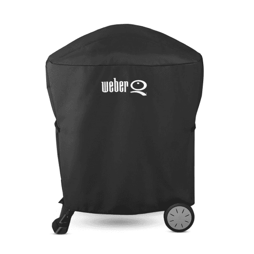 Image showing the Premium Q™ 1000 & 2000 Barbecue cover with stand, Black product.