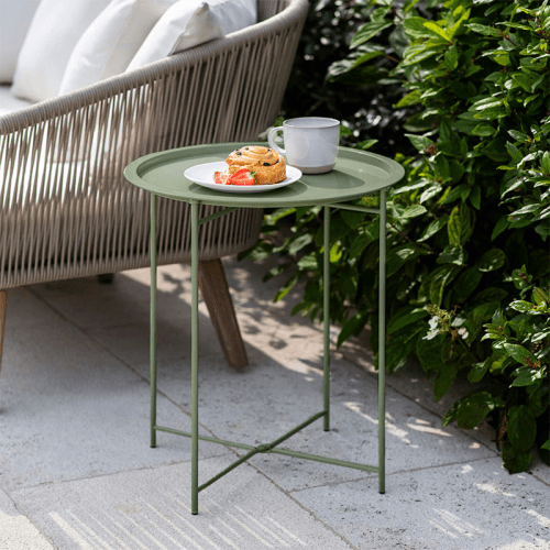 Image showing the Rive Droite Side Table, Thistle Green product.