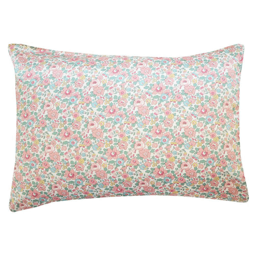 Image showing the Betsy Candy Floss Pair of Silk Pillowcases, Single, Pink product.