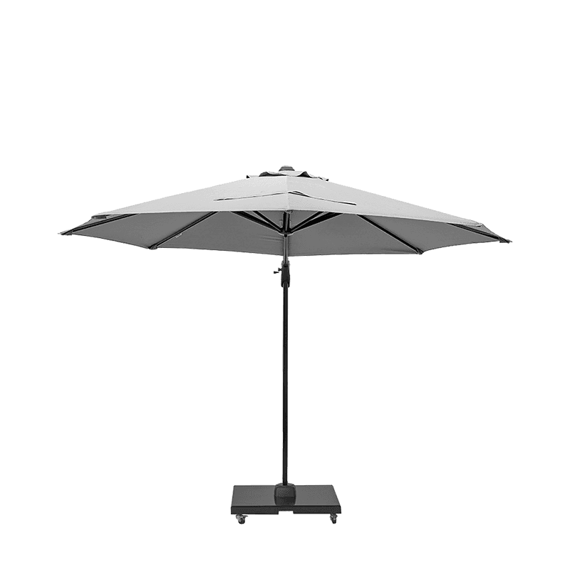 Voyager T1 Round Parasol, 3m, Luna Grey