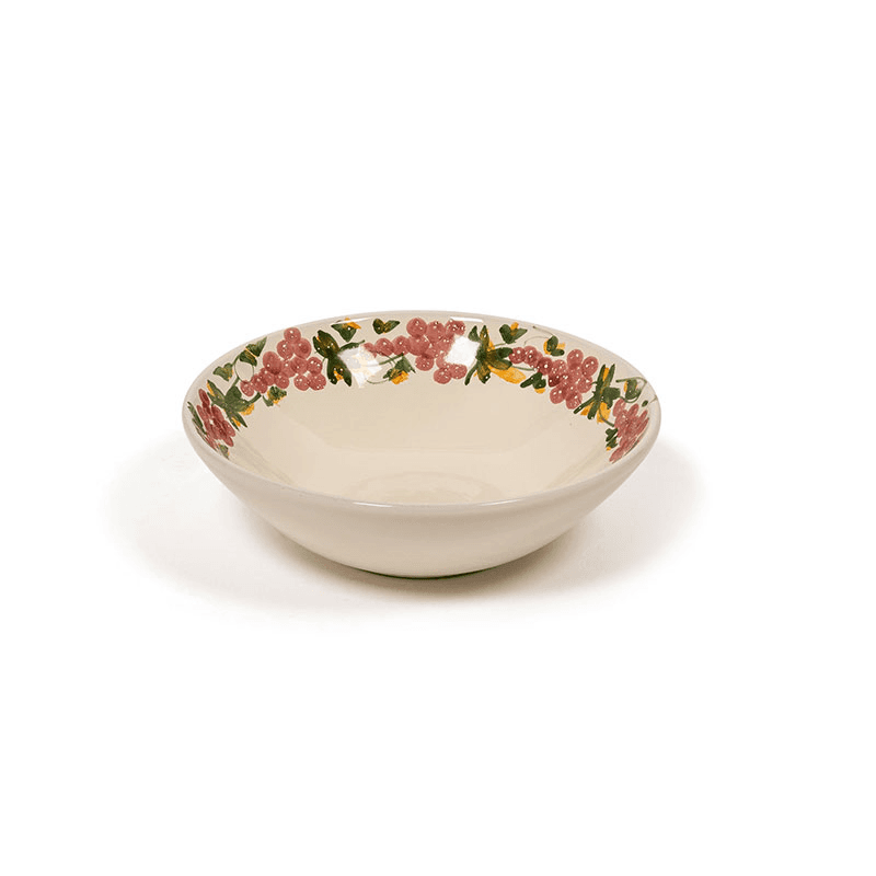 Vine Bowl, D23cm, Green and Pink