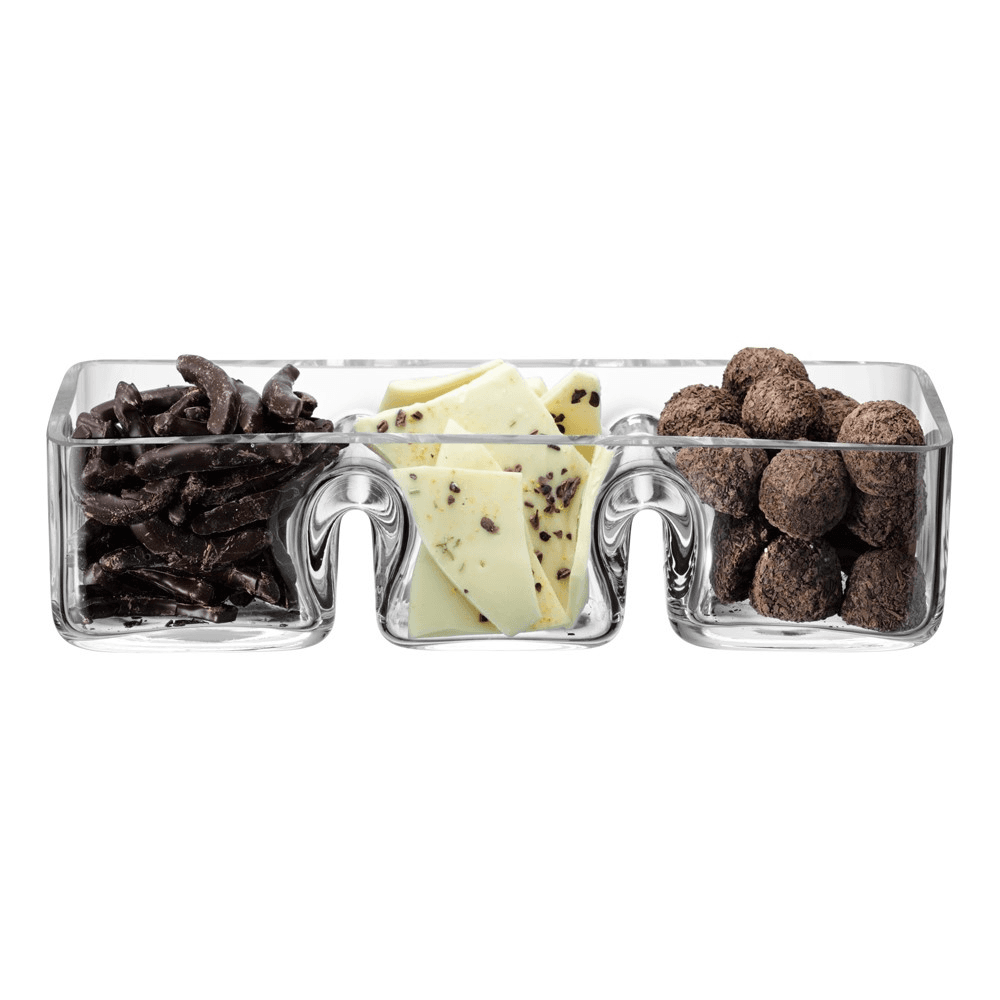 Serve Trio dish, 30cm, clear