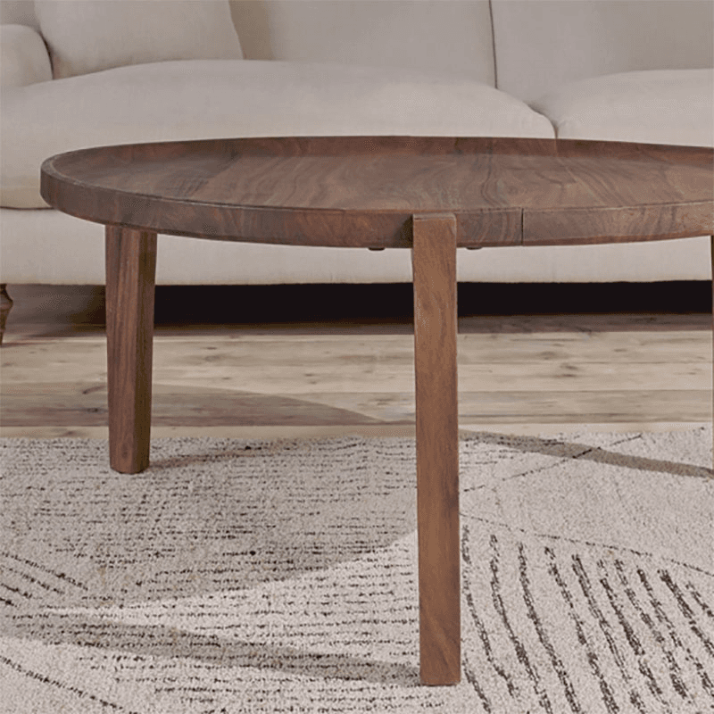 Umar Acacia Coffee Table, Dark Brown