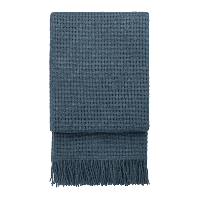 Basket Plaid Throw, H200cm x W130cm, Orion Blue
