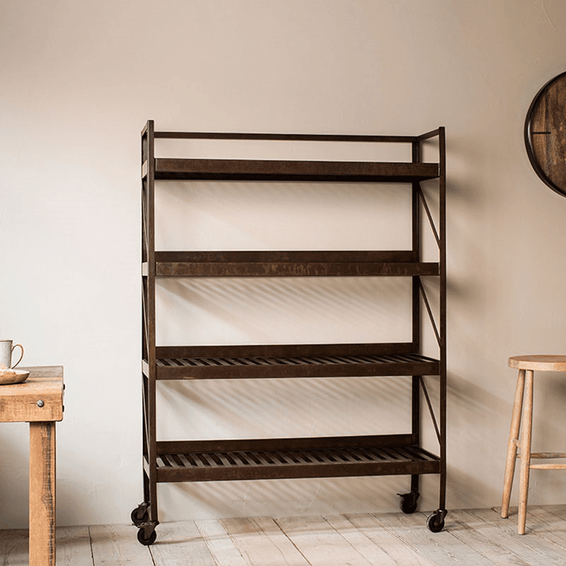 Umi Iron Shelf, H170 x W120cm, Rust