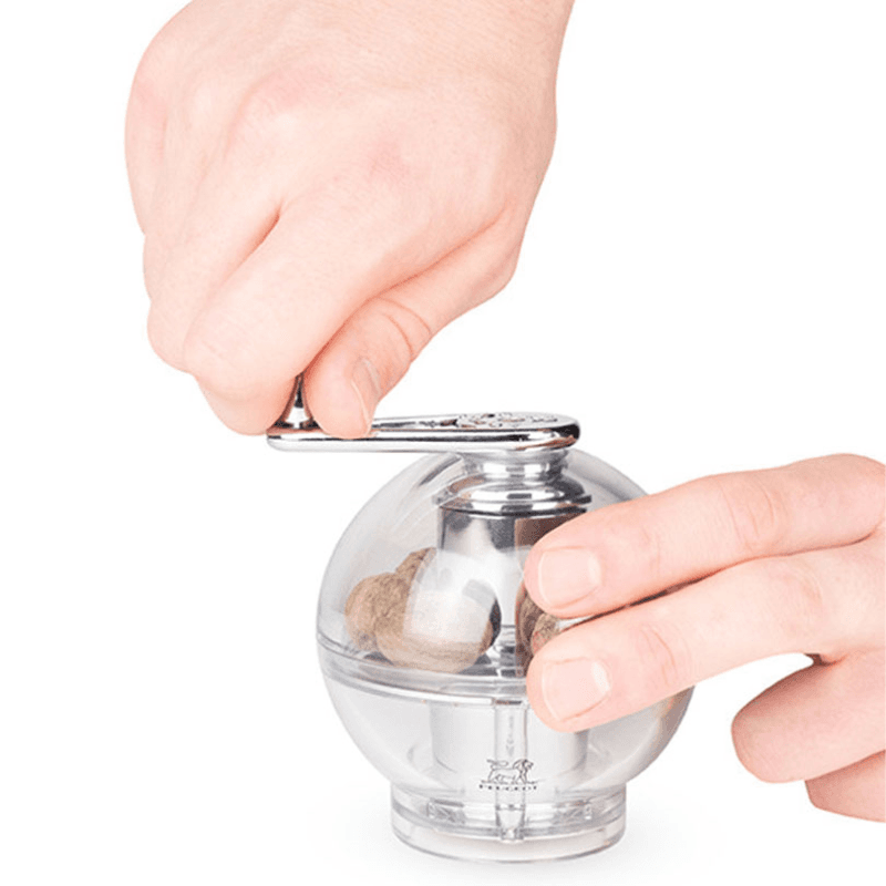 Tidore Nutmeg Mill, 11cm, Clear Acrylic
