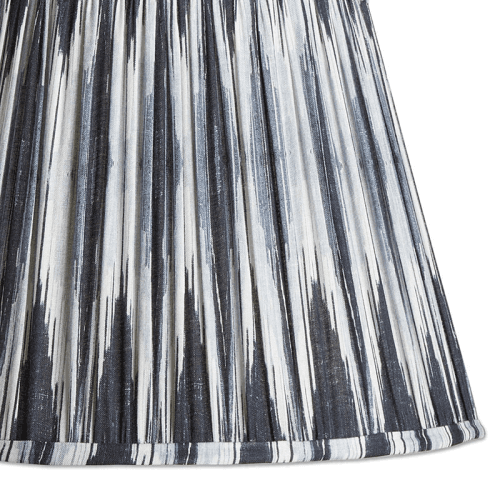 Image showing the Straight empire Shade, 30cm, black and white Ikat by Matthew Williamson product.