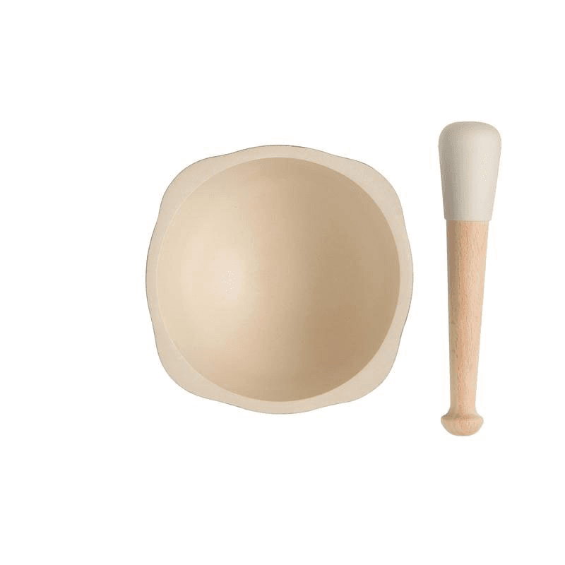 Ceramic Pestle & Mortar, 15cm, Black Truffle